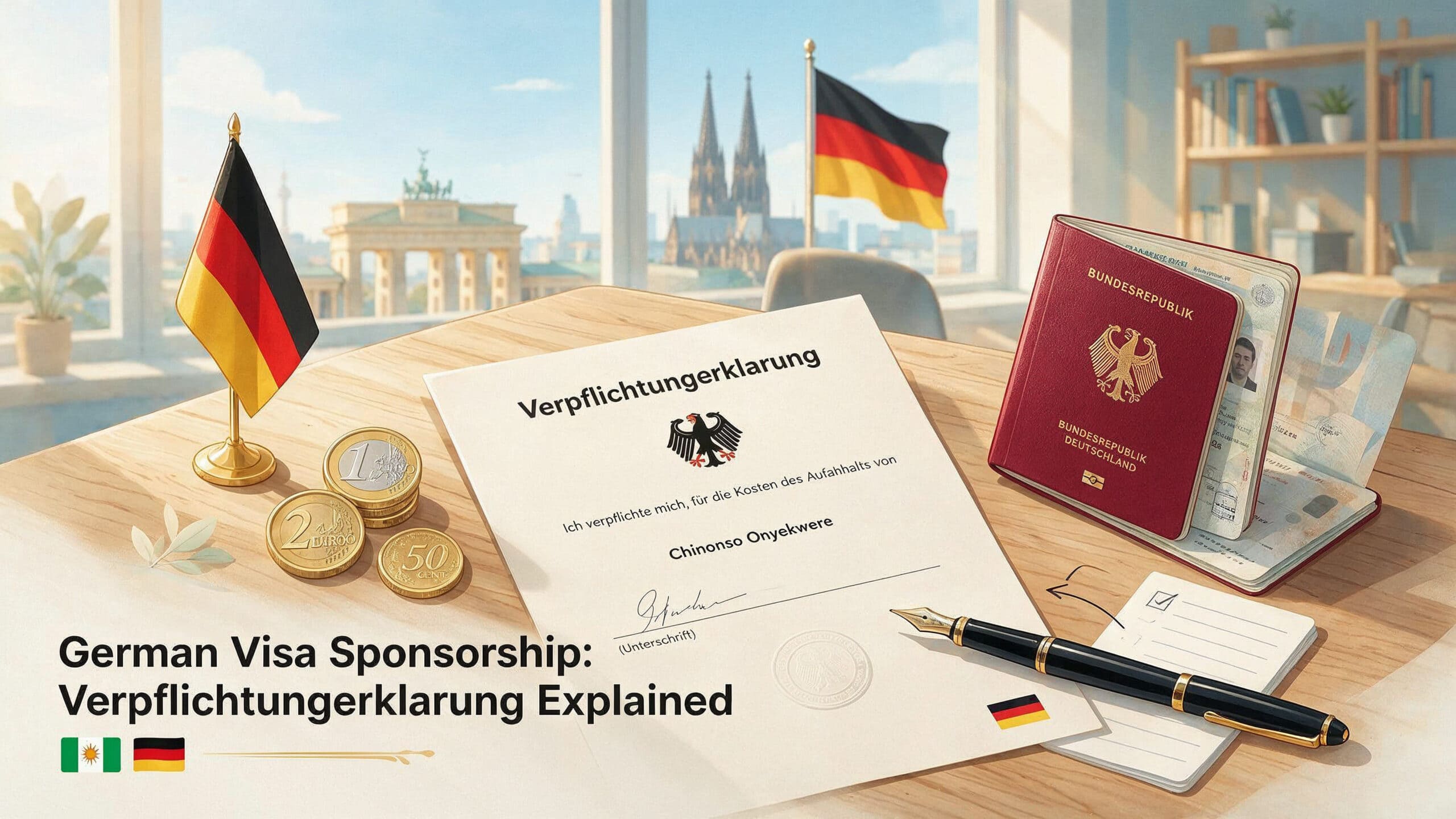 verpflichtungserklarung germany form and sponsor documents for Nigerian students 2026
