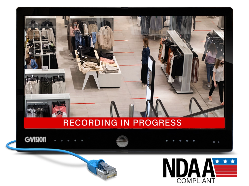 32in IP PVM with PoE Power and Data Monitor