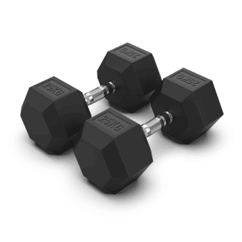 Hex Dumbbell Pair – 25kg