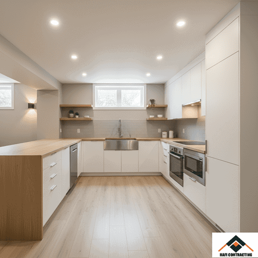 Finished Basement Kitchen Area