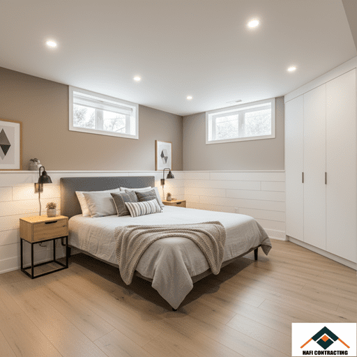 Renovated Basement Bedroom