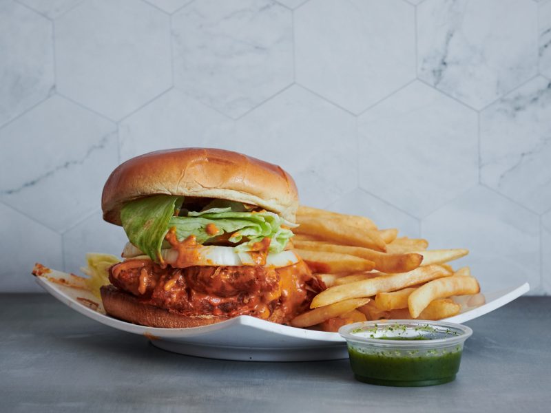 chicken tikka burger