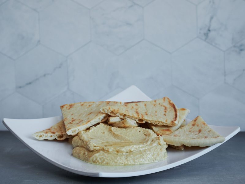 hummus and pita