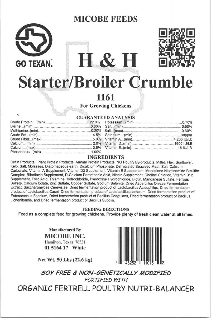 Starter Broiler Chick Feed Crumble 20 Pounds FREE SHIPPING!!