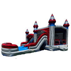 Titan Bounce House with Double Lane Slide (Wet or Dry)