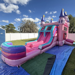 IMG 1316 1765901859 Pink Glitter Castle XL Bounce House with Double Slides
