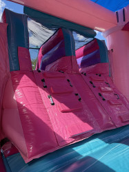IMG 1320 1765901860 Pink Glitter Castle XL Bounce House with Double Slides