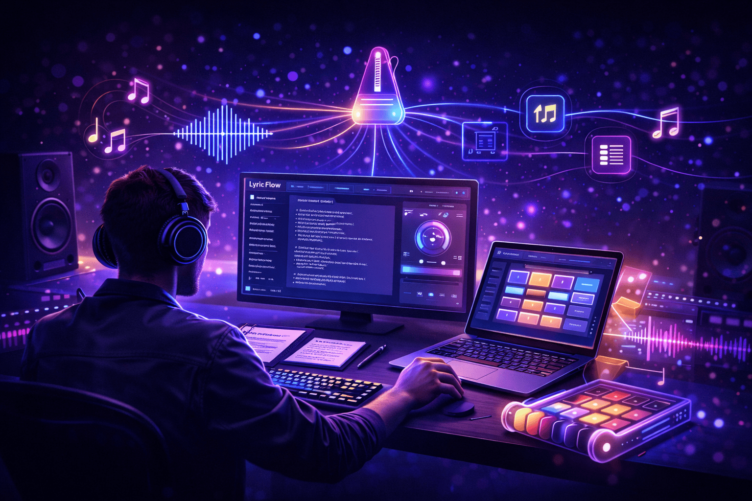 Lyric Flow lyric writing and rhyme scheme tool