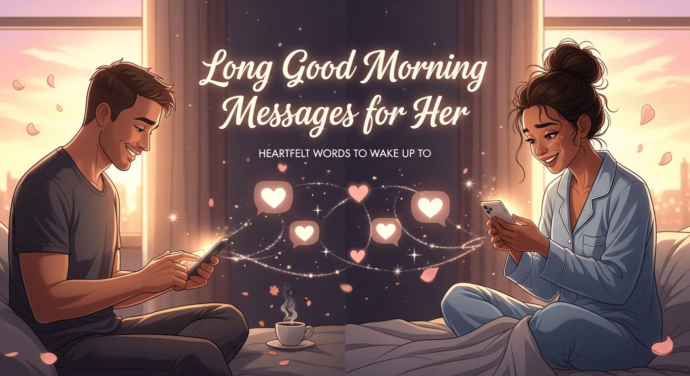 long good morning messages for her
