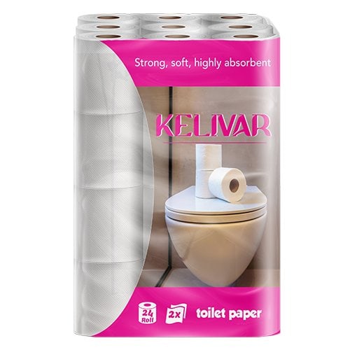 Toilet paper kelivar brand 24 rolls 2x soft bulk manufacturer