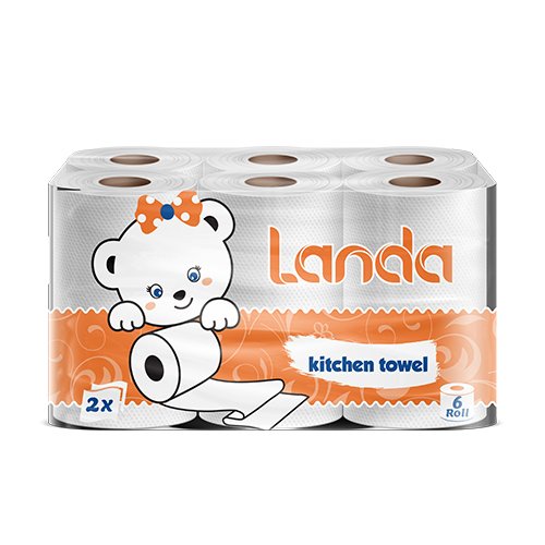 Kitchen paper towels landa brand 6 rolls 2x soft bulk manufacturer