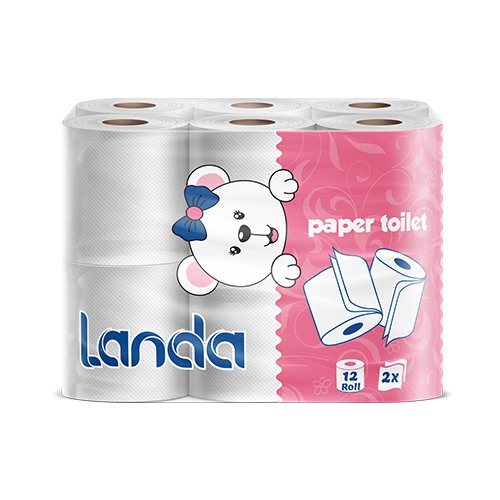 Toilet paper Landa brand 12 rolls soft bulk manufacturer