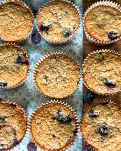 Einkorn Flour Blueberry Muffins