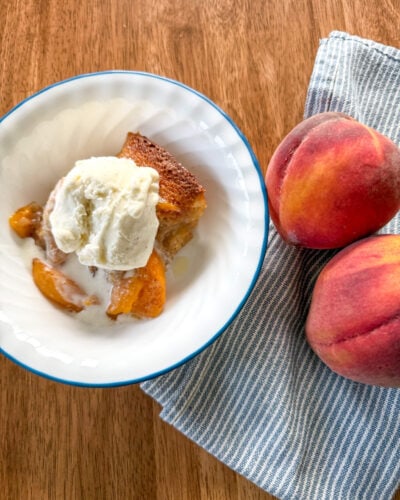 Peach Cobbler Recipe with Fresh Milled Flour