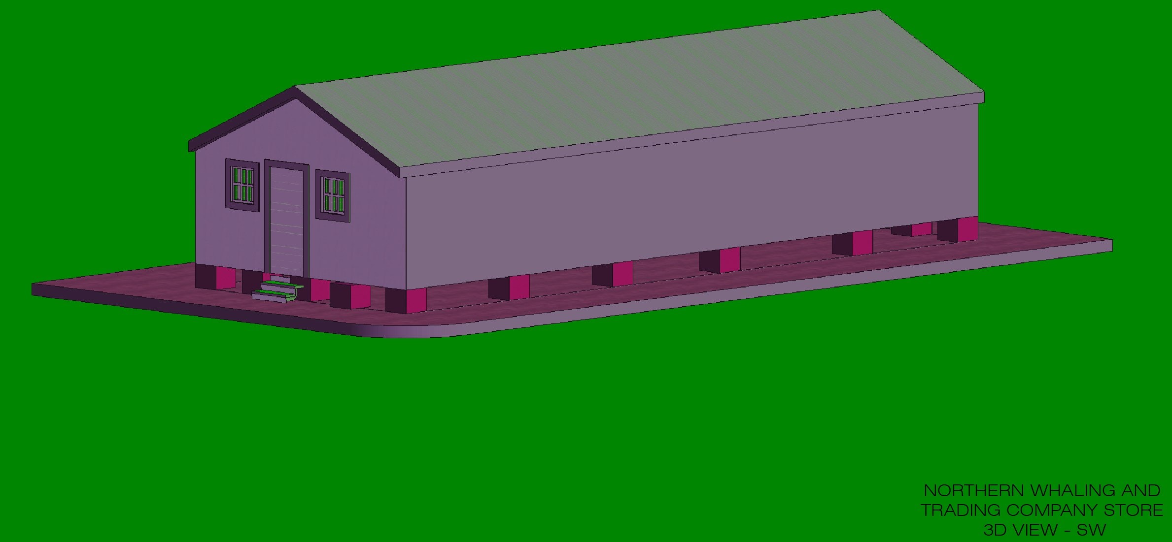 Northern Whaling Trading Warehouse 3D View