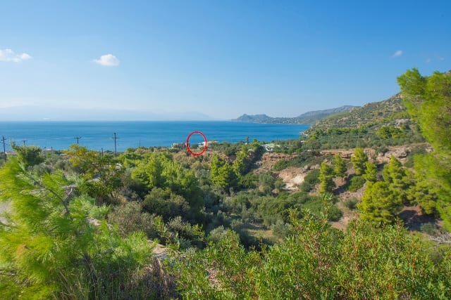Corinth beachfront building land