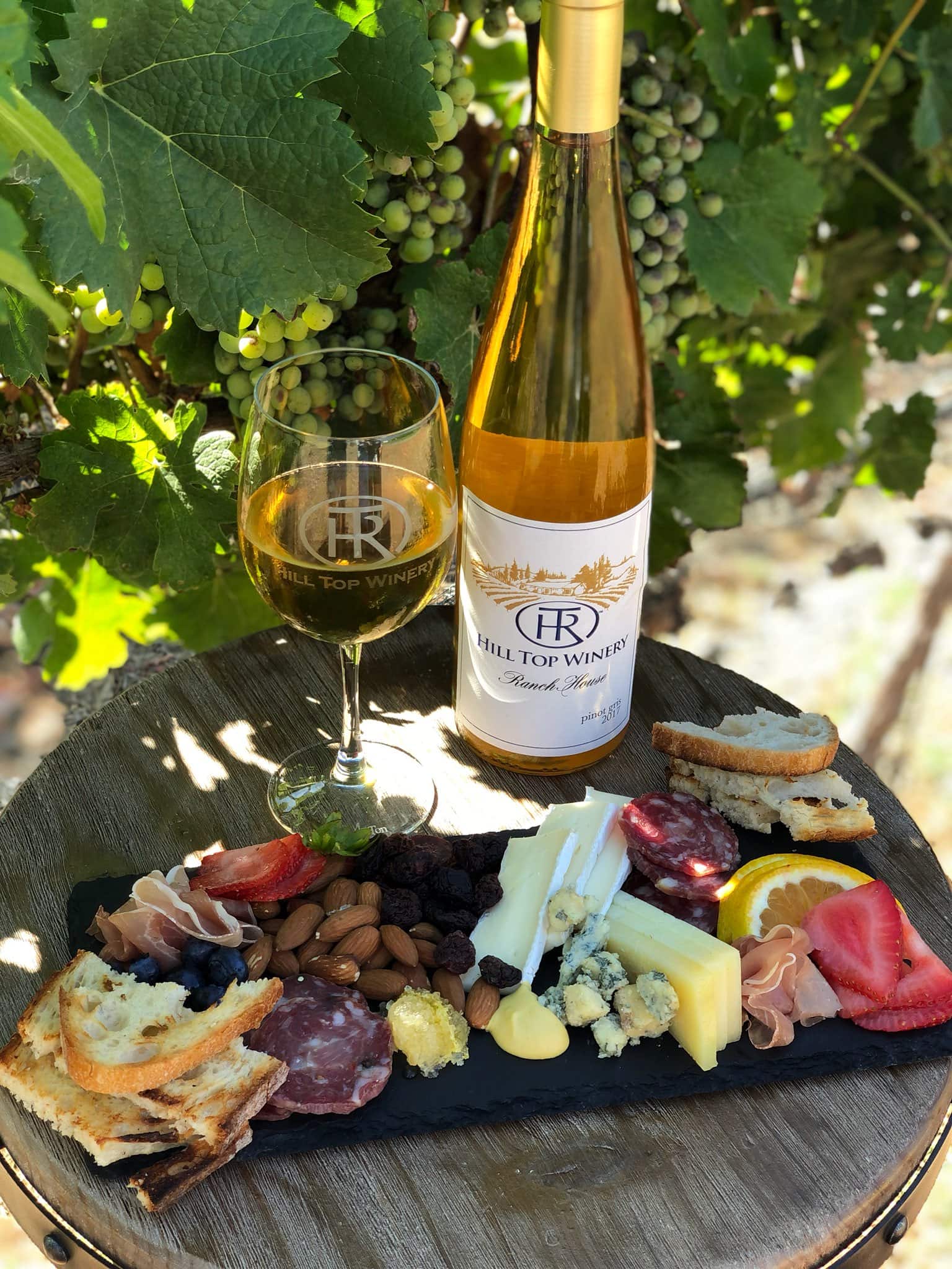 Hill Top Winery Cheese Board