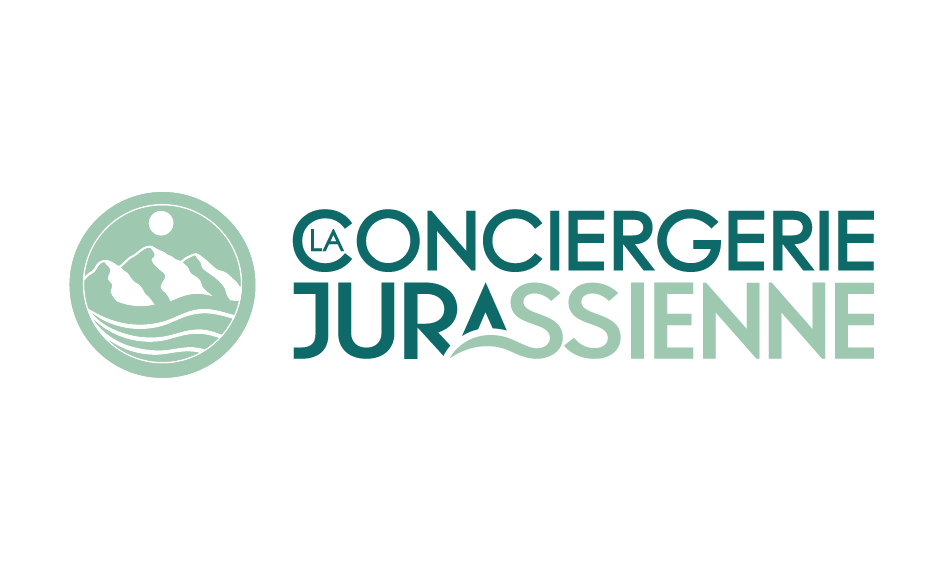 Création de logo pour Conciergerie Jurassienne par une graphiste