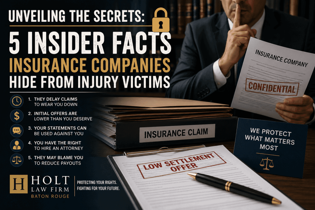 Unveiling the Secrets: 5 Insider Facts Insurance Companies Hide from Injury Victims