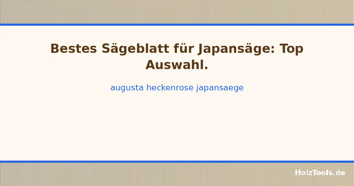 Augusta-Heckenrose Japansäge