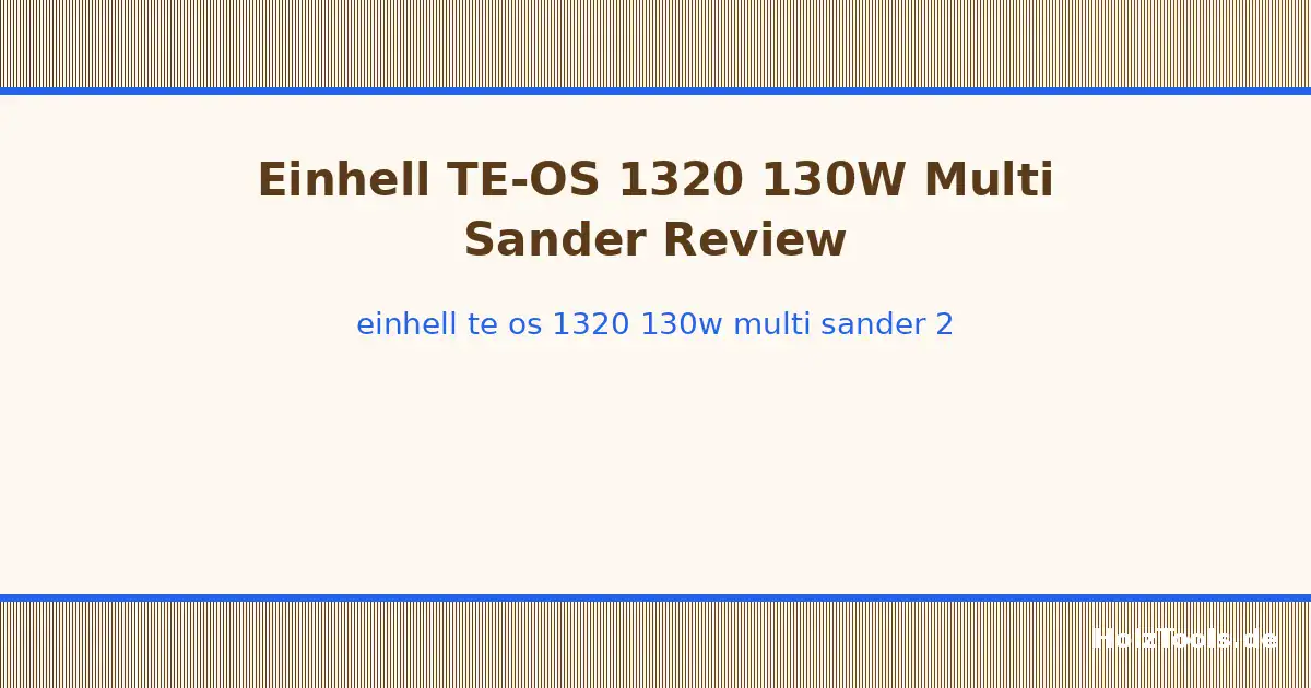 Einhell TE-OS 1320 130W Multi Sander