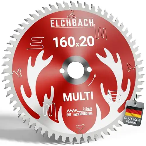 Elchbach Multi Kreissägeblatt 160mm für Holz Metall und Kunststoff