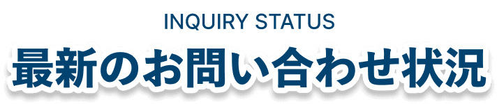 最新のお問い合わせ状況
