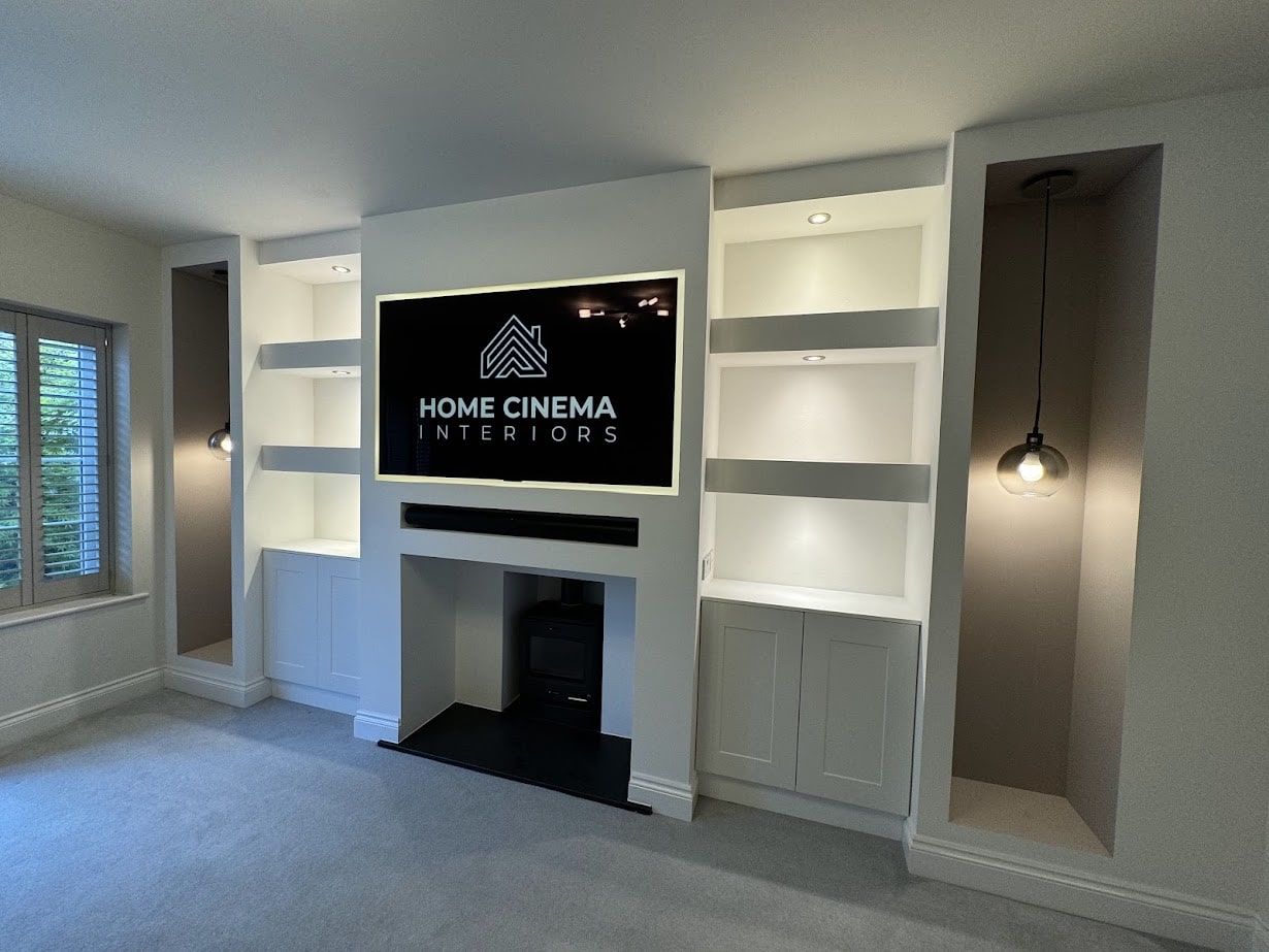 Media Wall with alcoves