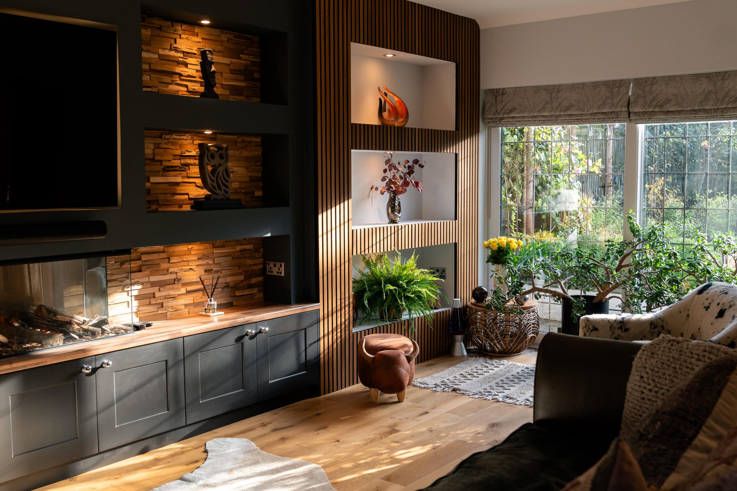 Slat Panelling Media Wall
