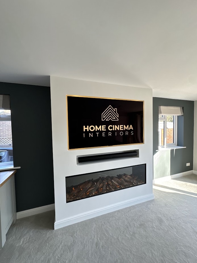 Chimney Breast Media Wall Electric Fire Sonos Arc