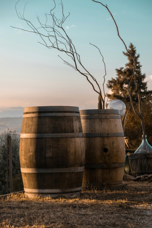 Rustic Wine Barrel