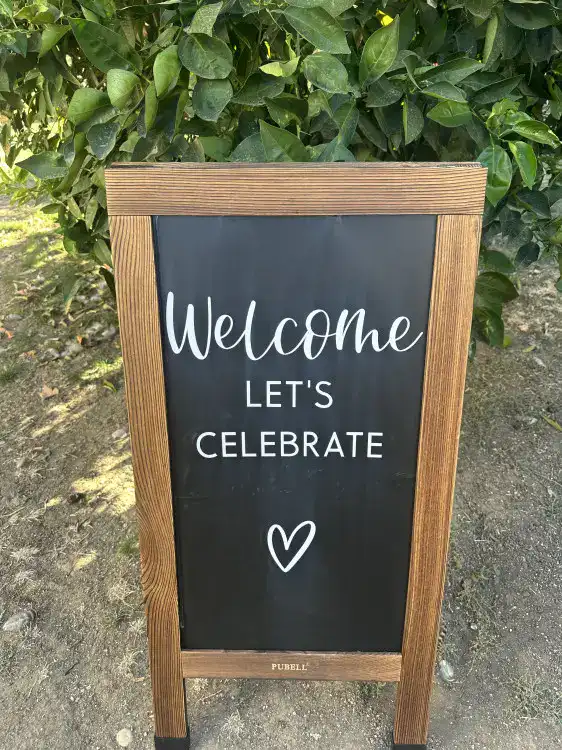 A-Frame Chalk Board Sign