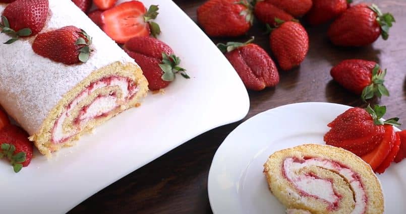 How To Make Strawberry Swiss Roll – Recipe