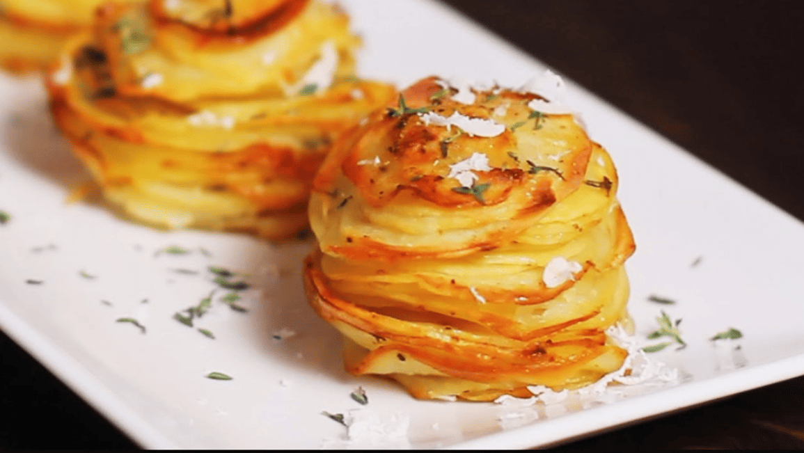 How to make baked potatoes (Parmesan Potato Stacks) – Recipe