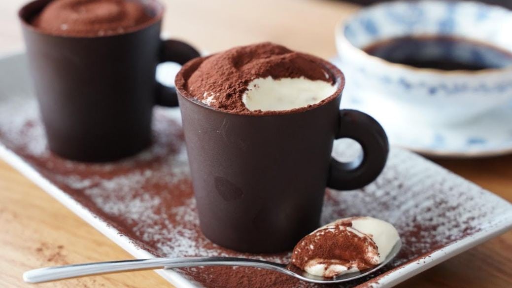 How to make chocolate with paper cups | Easy tiramisu cooking