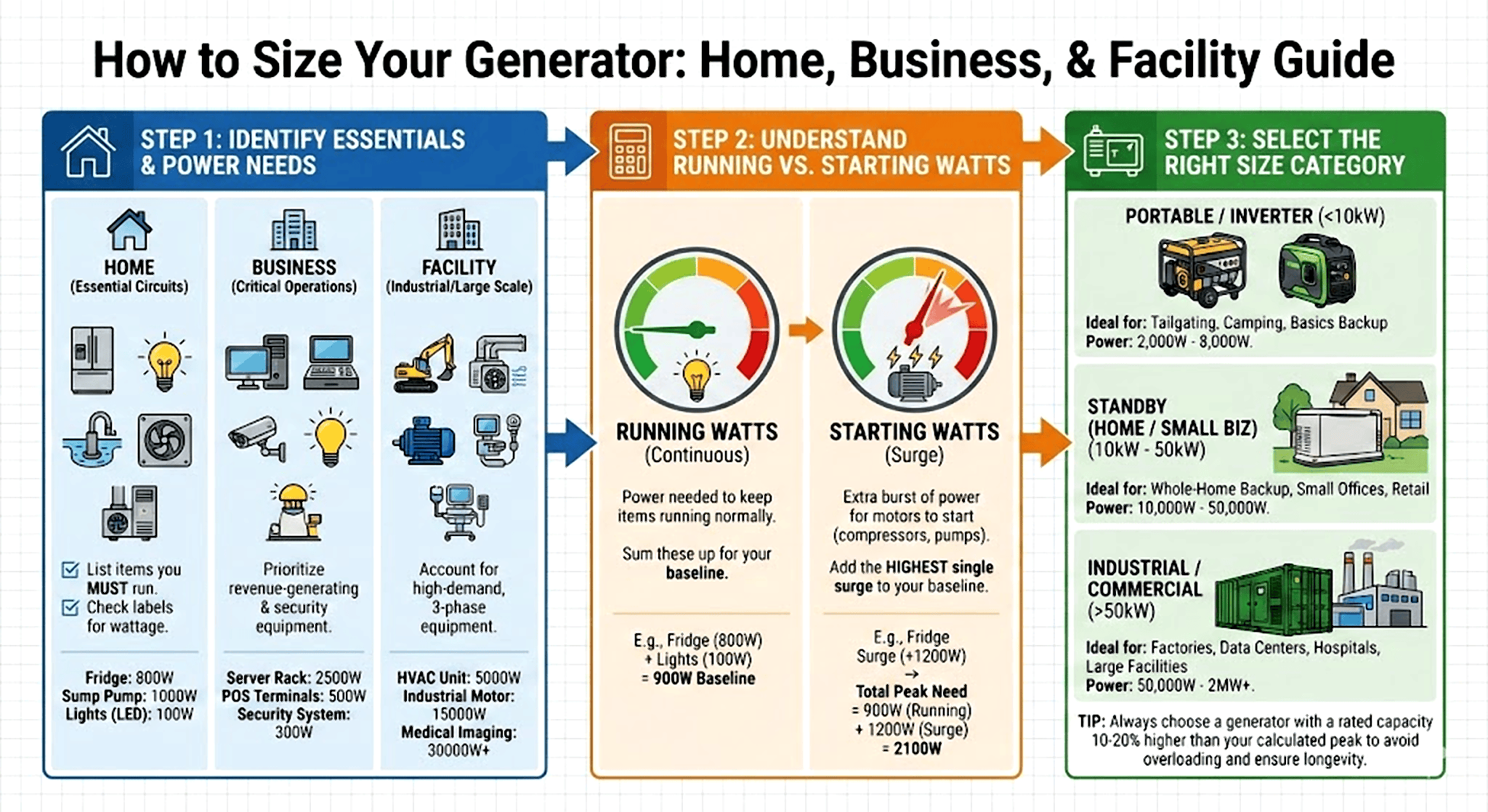 How Big A Generator Do I Need