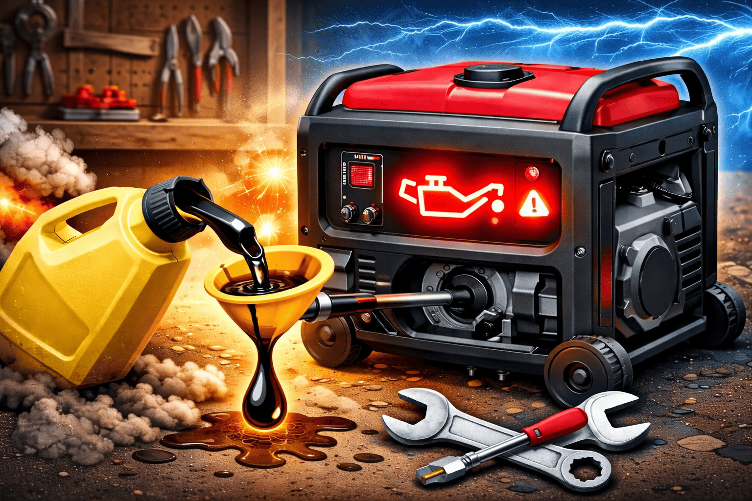 generator low oil shutdown