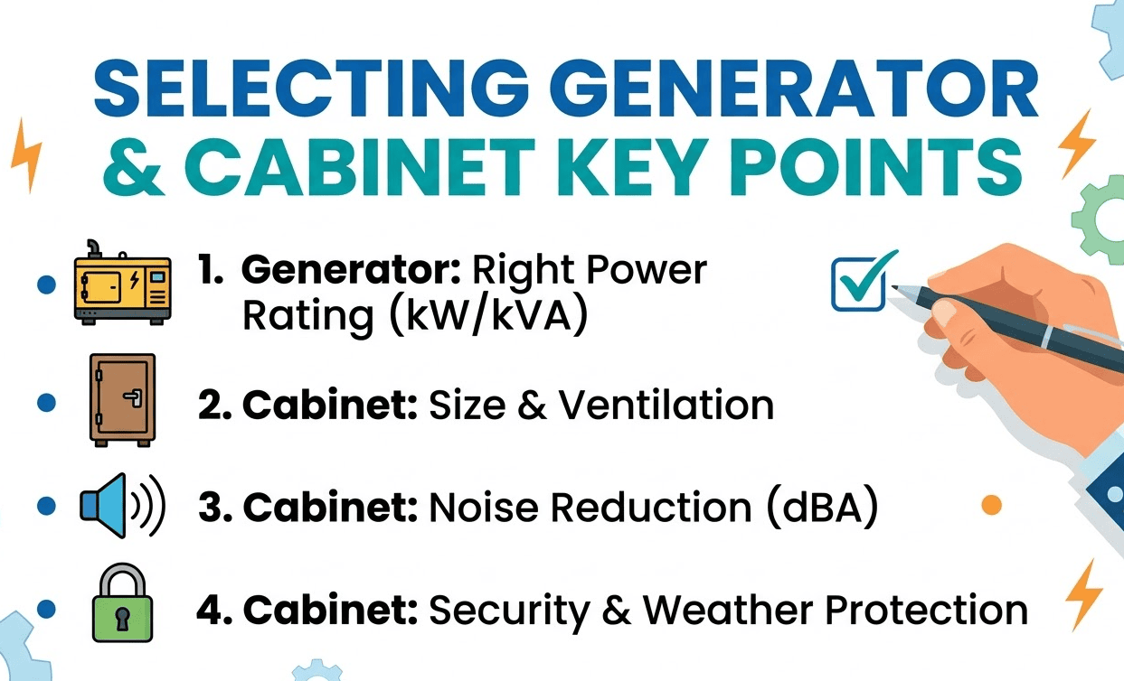 Selecting Generator and Cabinet