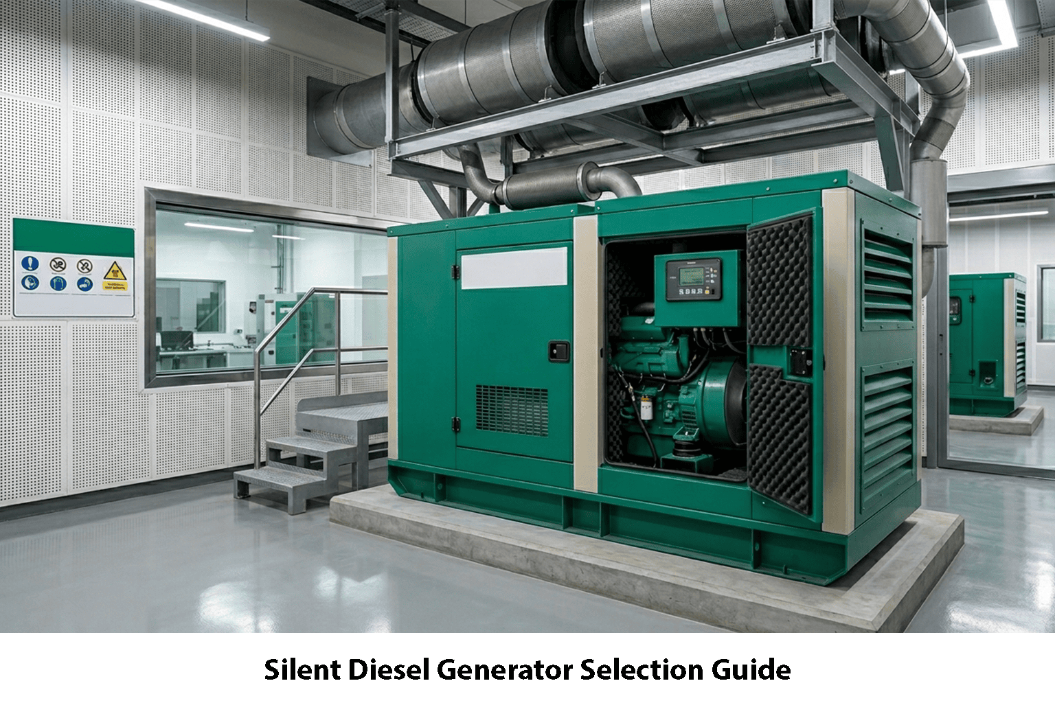 Silent diesel generator 
