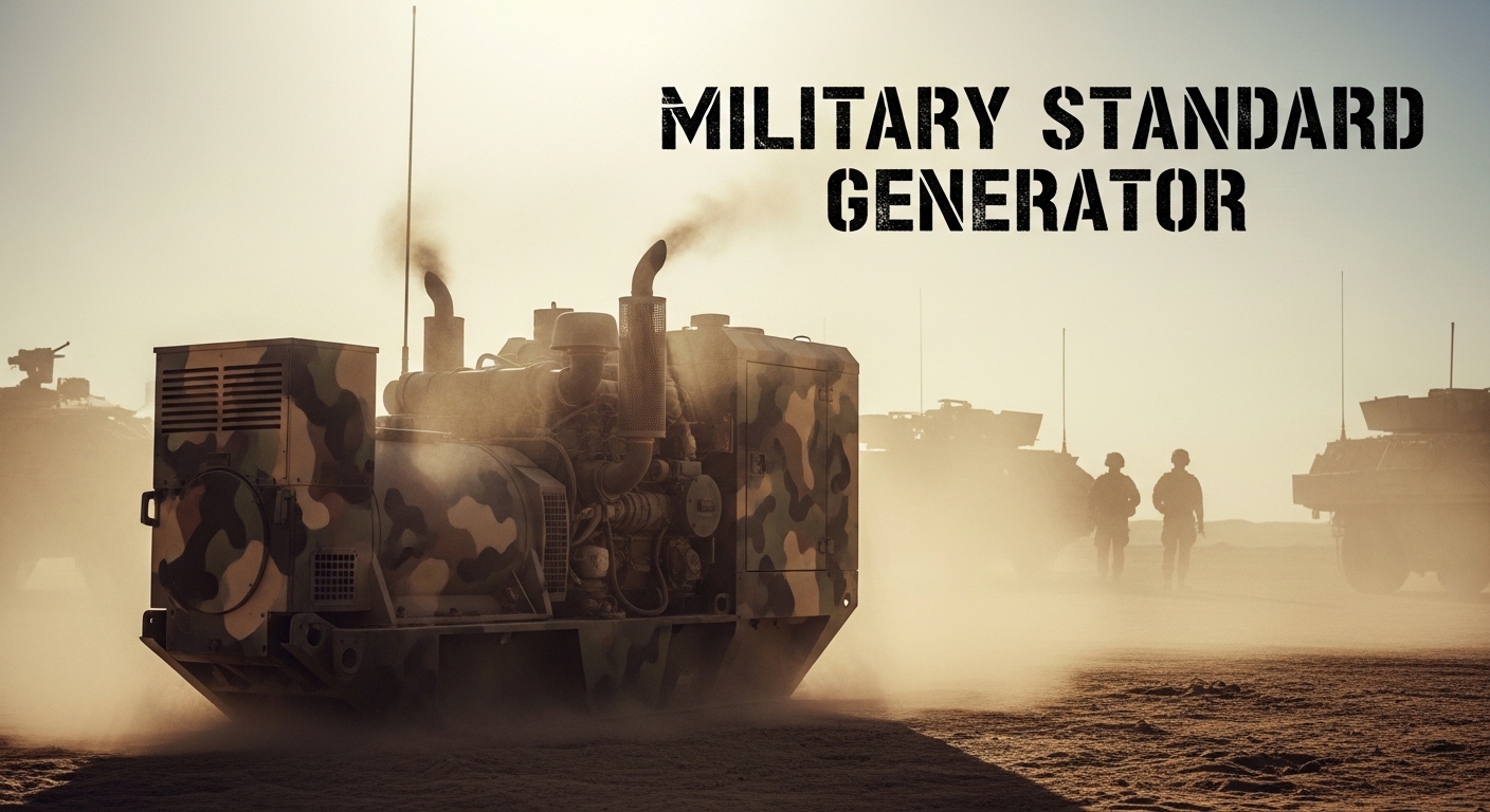 Military standard generator operating in harsh desert conditions for reliable power supply