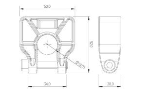 Suporte Abraçadeira_19,05_tecnico