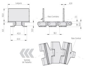 corrente plastica serie 878 com talisca_tecnica