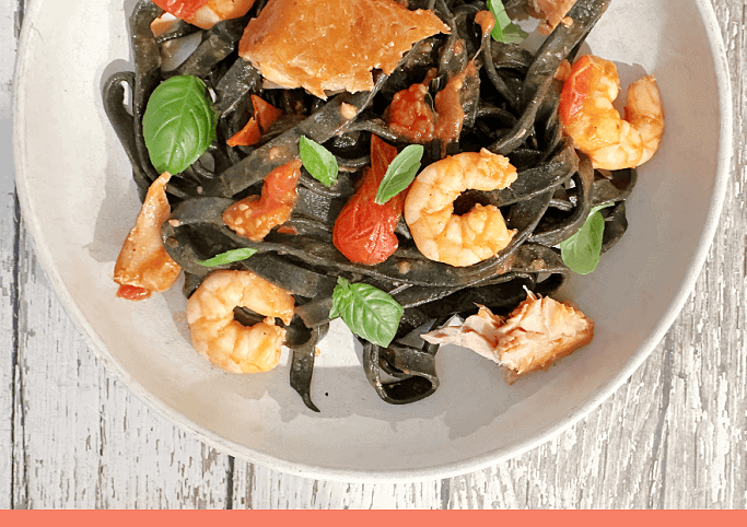 Squid Ink Seafood Pasta