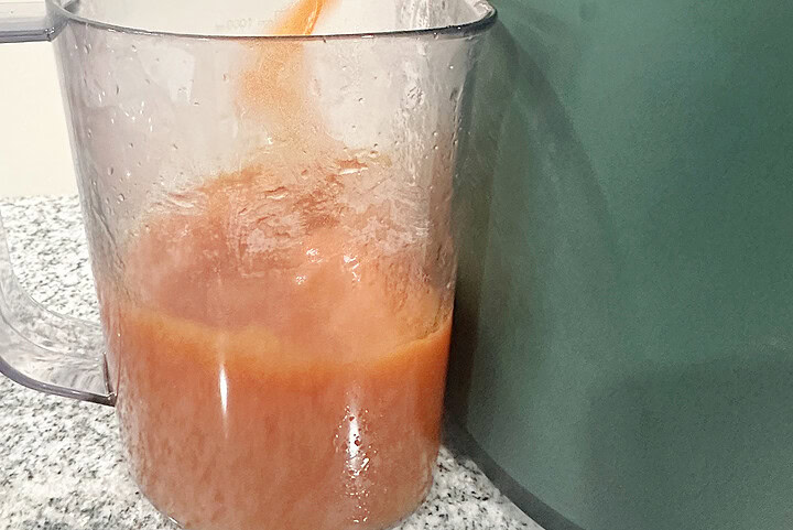 Chilled Juicer Tomato Soup with Burrata