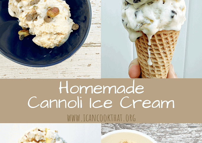 Homemade Cannoli Ice Cream