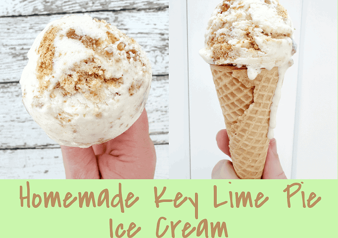 Homemade Key Lime Pie Ice Cream