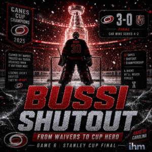 Brandon Bussi’s Cup-Clinch Shutout | IHM