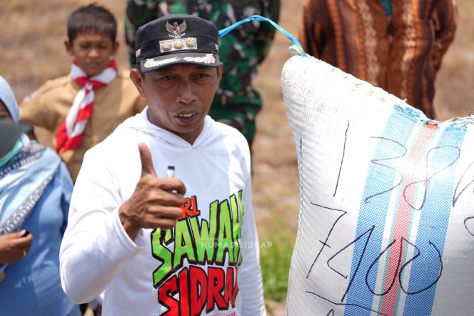 
 Sumur Bor Hadir, Sawah Tadah Hujan di Bapangi Tetap Produktif