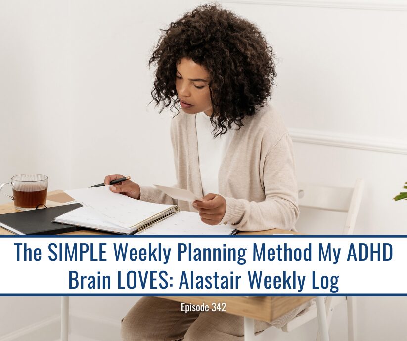 Women planning weekly log