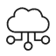Cloud-based account management icon
